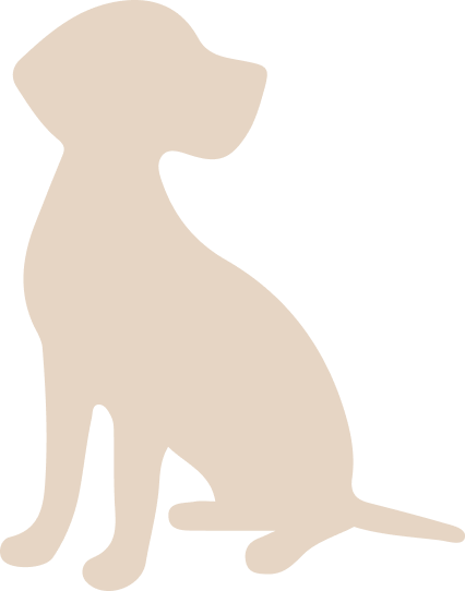 犬のシルエット