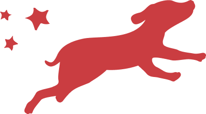 走る犬のイラスト