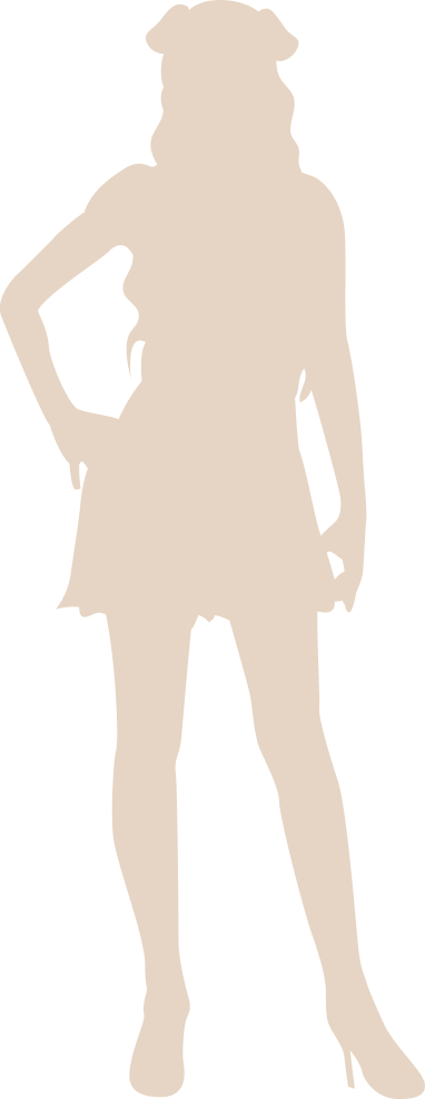 女性のシルエット