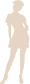 女性のシルエット